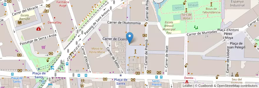 Mapa de ubicacion de Fo Bar en Sepanyol, Catalunya, Barcelona, Barcelonès, Barcelona.