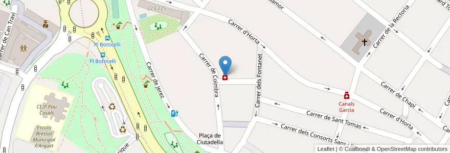 Mapa de ubicacion de Folch Flórez en Spagna, Catalunya, Barcelona, Barcelonès, Barcelona.