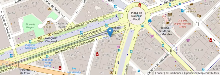 Mapa de ubicacion de Fomento Profesional en إسبانيا, كتالونيا, برشلونة, بارسلونس, Barcelona.