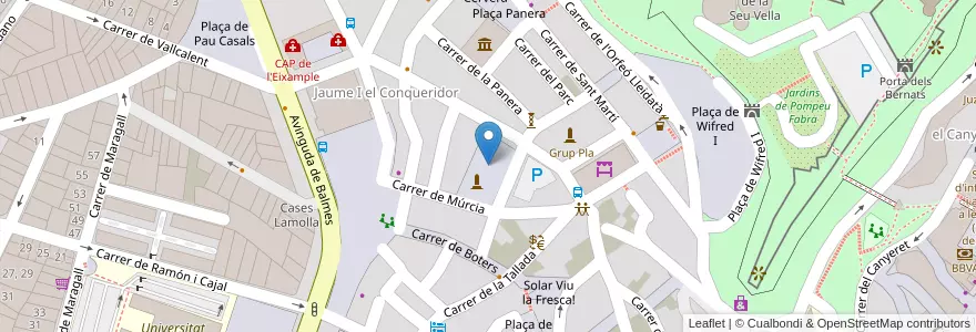 Mapa de ubicacion de Font de la Plaça del Dipòsit en Испания, Каталония, Лерида, Сегрия, Льейда.