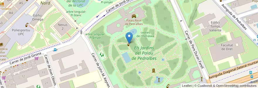 Mapa de ubicacion de Font d'Hèrcules en España, Catalunya, Barcelona, Barcelonès, Barcelona.