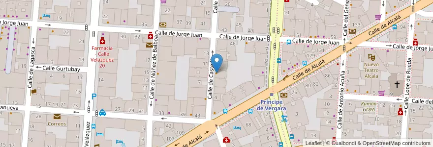 Mapa de ubicacion de Fonty Bistro en 스페인, Comunidad De Madrid, Comunidad De Madrid, Área Metropolitana De Madrid Y Corredor Del Henares, 마드리드.