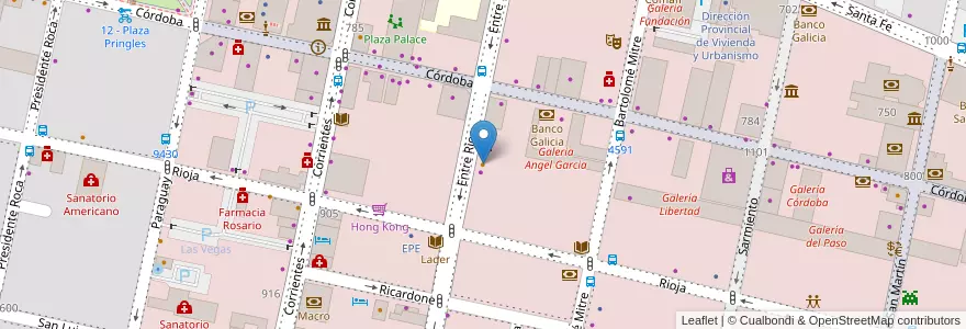 Mapa de ubicacion de Food Station en Argentine, Santa Fe, Departamento Rosario, Municipio De Rosario, Rosario.