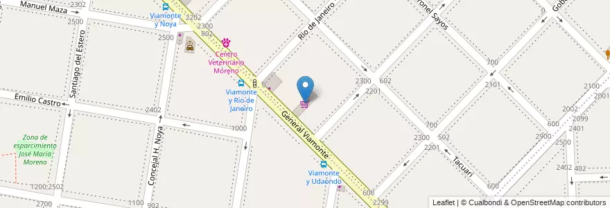 Mapa de ubicacion de For You Supermercado en 阿根廷, 布宜诺斯艾利斯省, Partido De Lanús, Lanús Oeste.