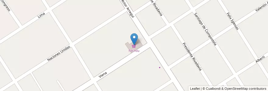 Mapa de ubicacion de For You en Arjantin, Buenos Aires, Partido De José C. Paz.