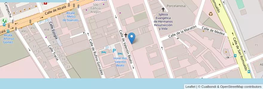 Mapa de ubicacion de Formacion Profesional CERTIFICA en Испания, Мадрид, Мадрид, Área Metropolitana De Madrid Y Corredor Del Henares, Мадрид.