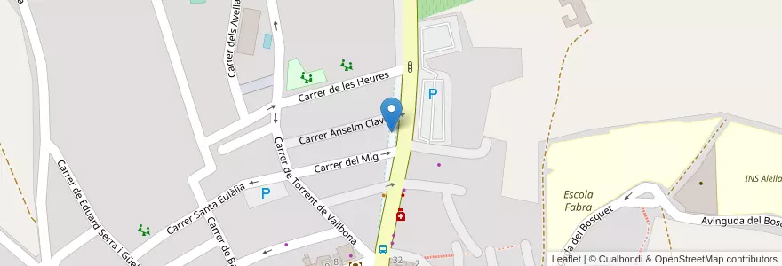 Mapa de ubicacion de FORMAT CENTRE D'ESTUDIS-SERVEIS INFORMÀTICS en Испания, Каталония, Барселона, Maresme, Алелья.