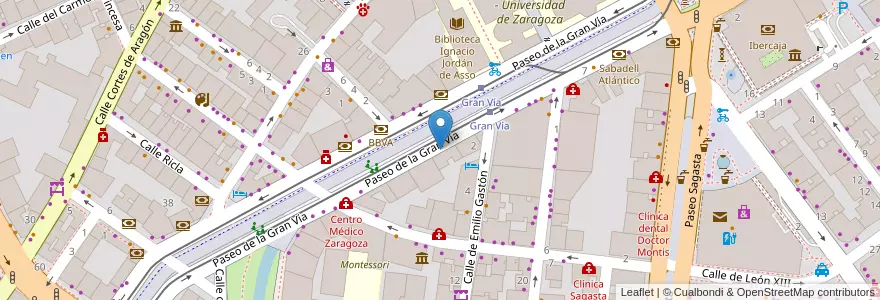 Mapa de ubicacion de Formatel. E-learning. en Spanien, Aragonien, Saragossa, Zaragoza, Saragossa.