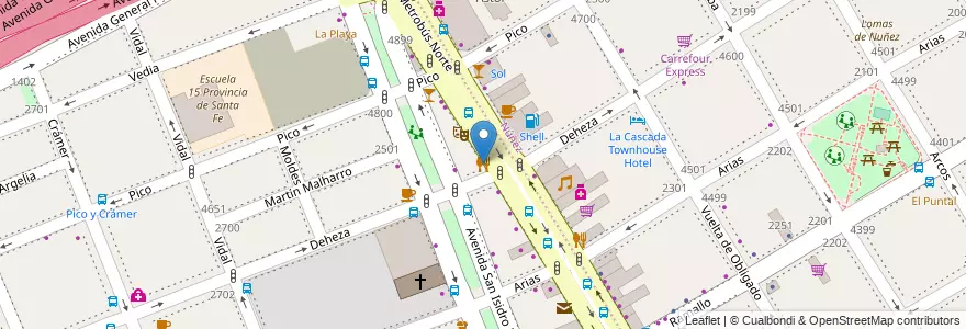 Mapa de ubicacion de Fortín Salteño, Saavedra en アルゼンチン, Ciudad Autónoma De Buenos Aires, ブエノスアイレス, Comuna 13.