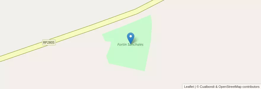 Mapa de ubicacion de Fortín Sunchales en Arjantin, Santa Fe, Departamento Castellanos, Municipio De Sunchales.