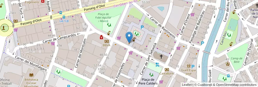 Mapa de ubicacion de Forum en Spain, Catalonia, Girona, Gironès, Girona.