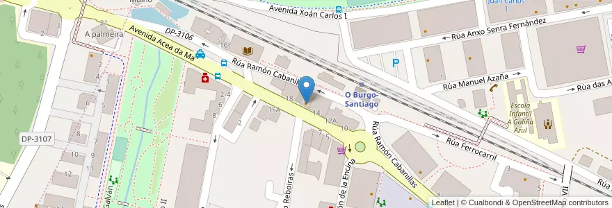 Mapa de ubicacion de Forum Celticum en اسپانیا, Galicia / Galiza, A Coruña, A Coruña, Culleredo.