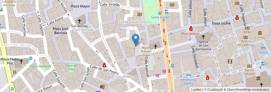 Mapa de ubicacion de Foster's Hollywood en スペイン, ムルシア州, ムルシア州, Área Metropolitana De Murcia, Murcia.