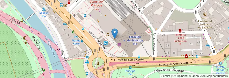 Mapa de ubicacion de Foster's Hollywood en Испания, Мадрид, Мадрид, Área Metropolitana De Madrid Y Corredor Del Henares, Мадрид.