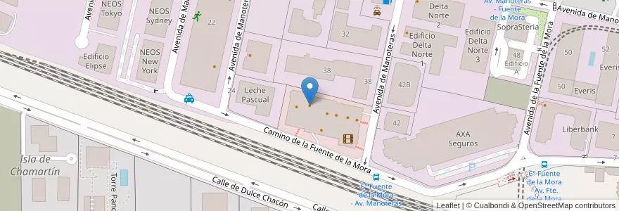 Mapa de ubicacion de Foster's Hollywood en Испания, Мадрид, Мадрид, Área Metropolitana De Madrid Y Corredor Del Henares, Мадрид.
