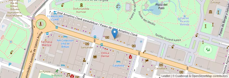Mapa de ubicacion de Foster's Hollywood en 西班牙, 巴斯克, 比斯开, Bilboaldea, 毕尔巴鄂.