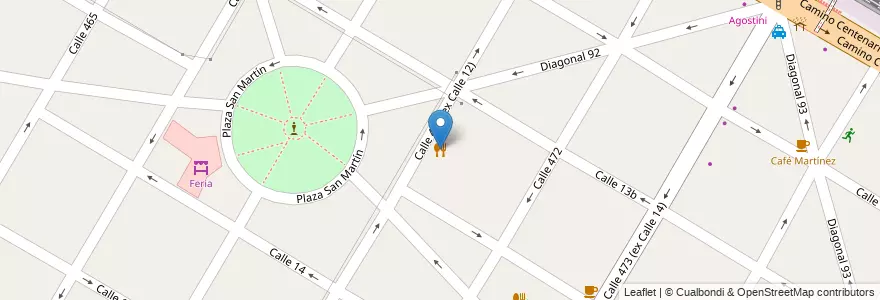 Mapa de ubicacion de Francesca, City Bell en 阿根廷, 布宜诺斯艾利斯省, Partido De La Plata, City Bell.