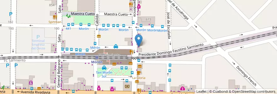 Mapa de ubicacion de Francesca en Argentina, Provincia Di Buenos Aires, Partido De Morón, Morón.