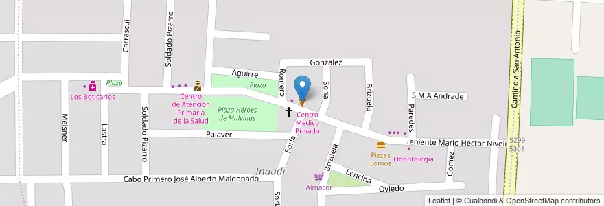 Mapa de ubicacion de Franceschini en Argentine, Córdoba, Departamento Capital, Pedanía Capital, Córdoba, Municipio De Córdoba.