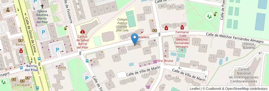 Mapa de ubicacion de Franci's en Испания, Мадрид, Мадрид, Área Metropolitana De Madrid Y Corredor Del Henares, Мадрид.