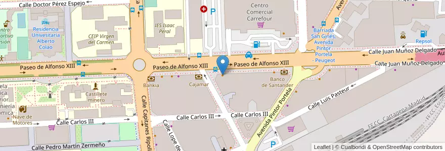 Mapa de ubicacion de Francis en Espanha, Região De Múrcia, Região De Múrcia, Campo De Cartagena Y Mar Menor, Cartagena.