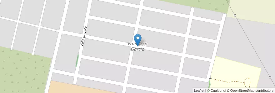 Mapa de ubicacion de Francisco García en Argentina, Córdoba, Departamento General San Martín, Pedanía Villa María, Municipio De Villa María, Villa María.