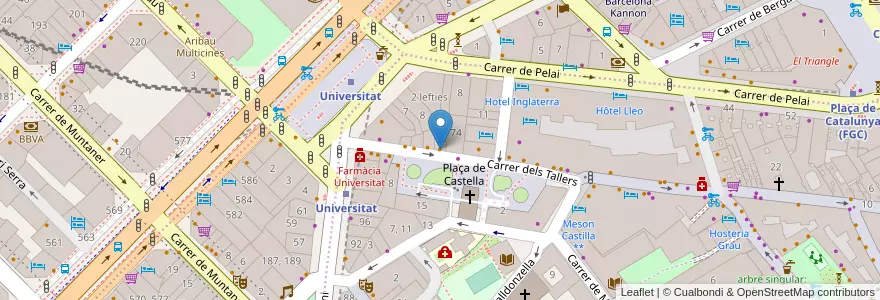 Mapa de ubicacion de Frank & Bier en Spagna, Catalunya, Barcelona, Barcelonès, Barcelona.