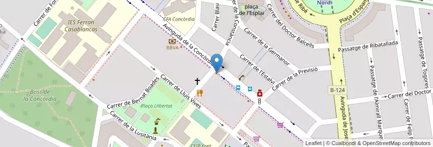 Mapa de ubicacion de Frankfurt Bar Snoopy en España, Catalunya, Barcelona, Vallès Occidental, Sabadell.