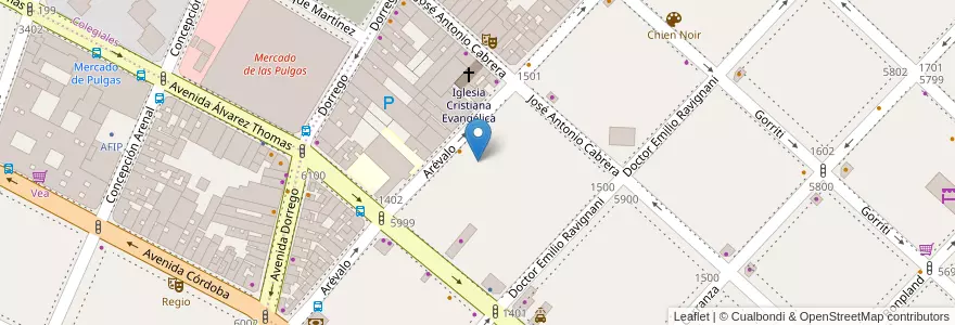 Mapa de ubicacion de Frank's, Palermo en 阿根廷, Ciudad Autónoma De Buenos Aires, 布宜诺斯艾利斯.
