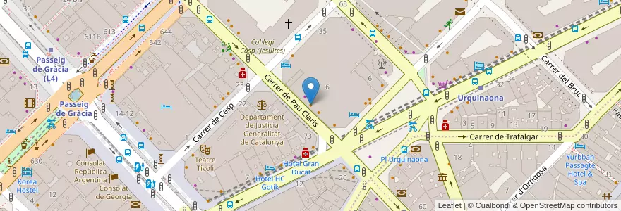 Mapa de ubicacion de FRATELLI LA BUFALA en 西班牙, Catalunya, Barcelona, Barcelonès, Barcelona.