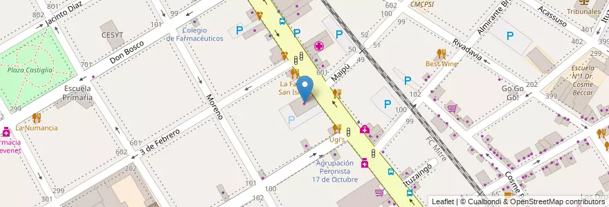 Mapa de ubicacion de Frávega en الأرجنتين, بوينس آيرس, Partido De San Isidro, San Isidro.