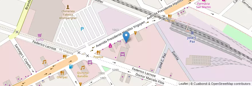 Mapa de ubicacion de Frávega en Argentinië, Buenos Aires, Partido De José C. Paz.