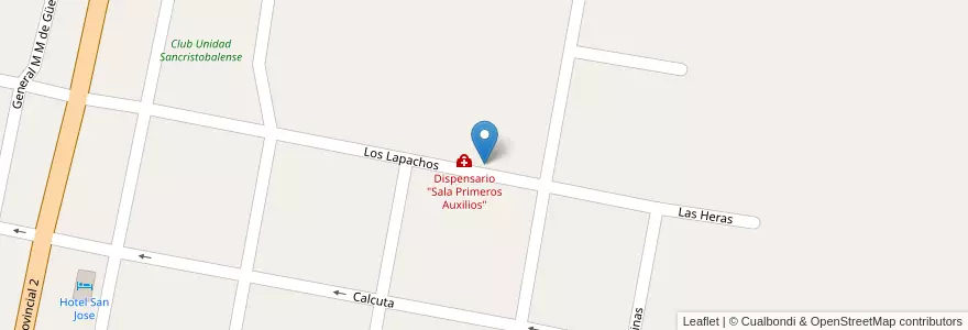 Mapa de ubicacion de Fray Justo Santa María de Oro Nº 922 en Argentinien, Santa Fe, Departamento San Cristóbal, Municipio De San Cristóbal.
