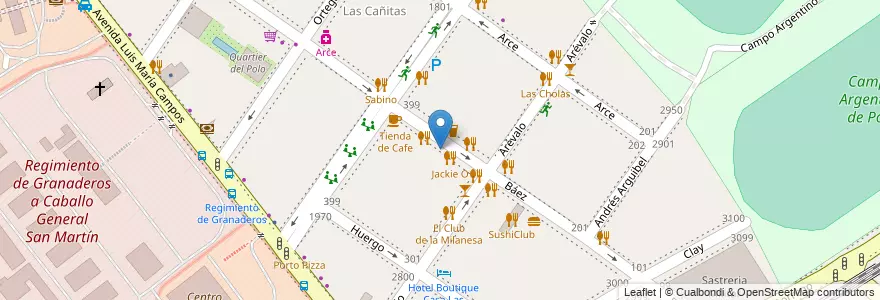 Mapa de ubicacion de Freddo, Palermo en 아르헨티나, Ciudad Autónoma De Buenos Aires, 부에노스아이레스, Comuna 14.