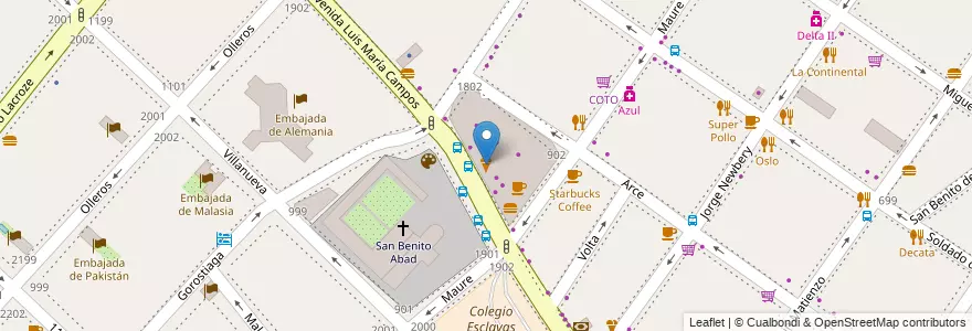 Mapa de ubicacion de Freddo, Palermo en آرژانتین, Ciudad Autónoma De Buenos Aires, Buenos Aires, Comuna 14.