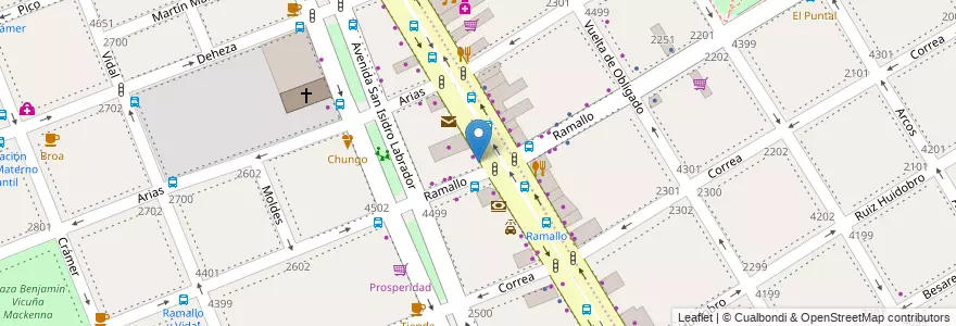 Mapa de ubicacion de Freddo, Saavedra en Argentina, Ciudad Autónoma De Buenos Aires, Buenos Aires, Comuna 13.