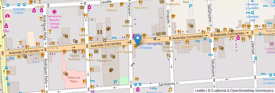 Mapa de ubicacion de Freddo, San Nicolas en 阿根廷, Ciudad Autónoma De Buenos Aires, Comuna 1, 布宜诺斯艾利斯.