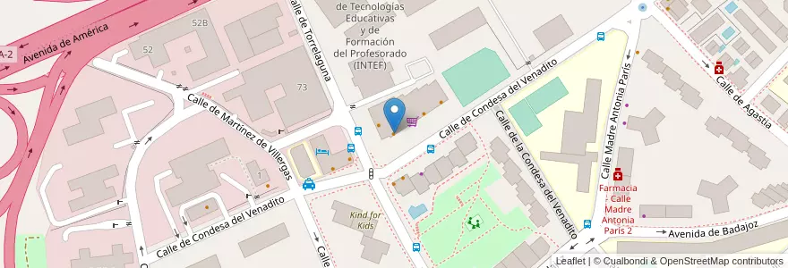 Mapa de ubicacion de Fredy's en إسبانيا, منطقة مدريد, منطقة مدريد, Área Metropolitana De Madrid Y Corredor Del Henares, مدريد.