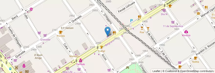 Mapa de ubicacion de Free pool, Nuñez en 阿根廷, Ciudad Autónoma De Buenos Aires, 布宜诺斯艾利斯, Comuna 13.