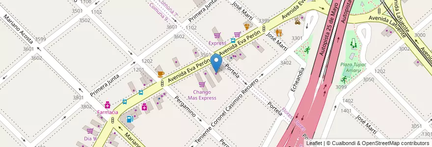 Mapa de ubicacion de Free Shop, Parque Avellaneda en Argentina, Ciudad Autónoma De Buenos Aires, Comuna 7, Buenos Aires.