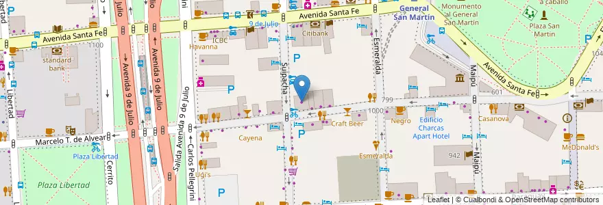 Mapa de ubicacion de Freeshop Buenos Aires, Retiro en アルゼンチン, Ciudad Autónoma De Buenos Aires, Comuna 1, ブエノスアイレス.