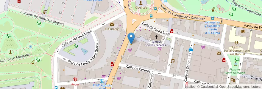 Mapa de ubicacion de Freiduría Los Pepes en Espanha, Aragão, Saragoça, Zaragoza, Saragoça.