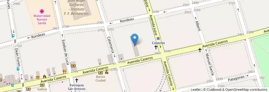 Mapa de ubicacion de Frenos MO Mannarino, Parque Patricios en アルゼンチン, Ciudad Autónoma De Buenos Aires, Comuna 4, ブエノスアイレス.