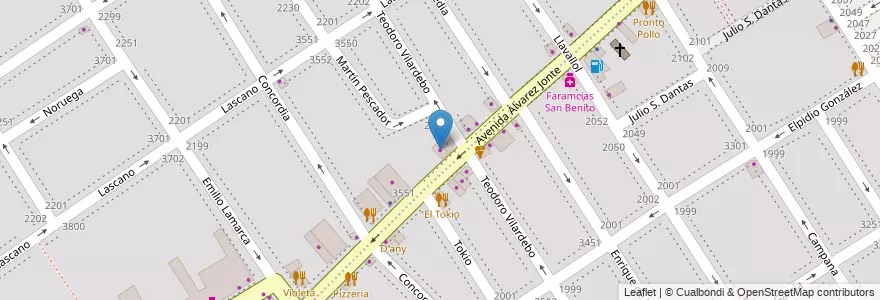 Mapa de ubicacion de Frenos Porta, Villa del Parque en Argentinië, Ciudad Autónoma De Buenos Aires, Buenos Aires, Comuna 11.