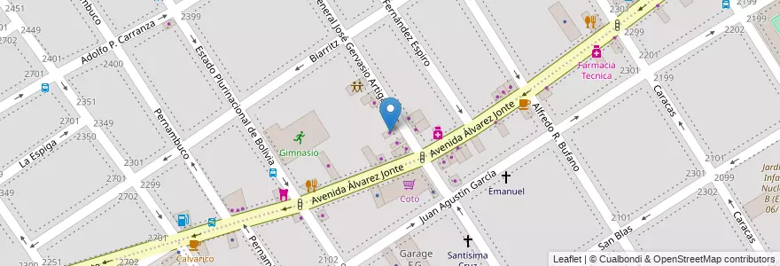 Mapa de ubicacion de Frente para el Cambio, Villa del Parque en Argentina, Ciudad Autónoma De Buenos Aires, Buenos Aires, Comuna 11.