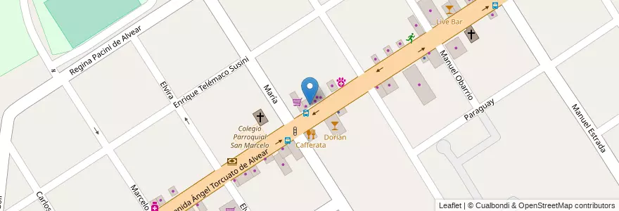 Mapa de ubicacion de Fresa en Arjantin, Buenos Aires, Partido De Tigre, Don Torcuato.