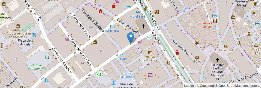Mapa de ubicacion de Fresc Co en إسبانيا, كتالونيا, برشلونة, بارسلونس, Barcelona.