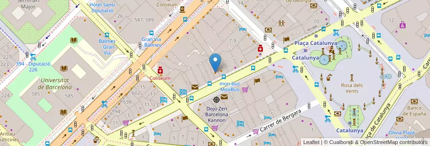 Mapa de ubicacion de Fresc Co en Spagna, Catalunya, Barcelona, Barcelonès, Barcelona.