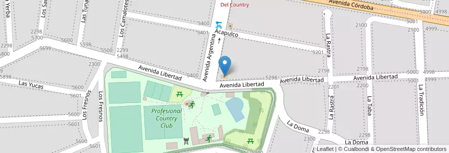 Mapa de ubicacion de Frescuras en Argentinië, Santa Fe, Departamento Rosario, Municipio De Funes, Funes.