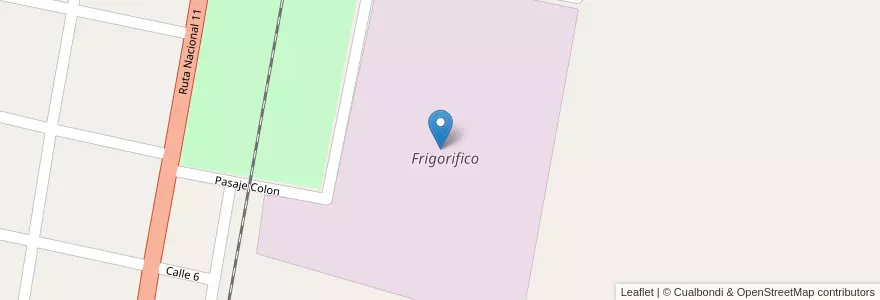 Mapa de ubicacion de Frigorifico en 아르헨티나, Santa Fe, Departamento La Capital, Municipio De Nelson, Nelson.